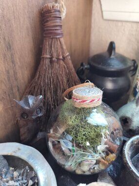 Witch Ball for protection prosperity blessing, housewarming gift